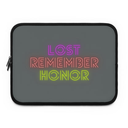 Laptop Sleeve: Lost Remember Honor Dark Grey