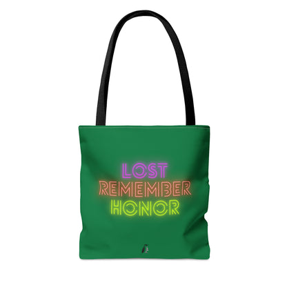 Tote Bag: Baseball Dark Green