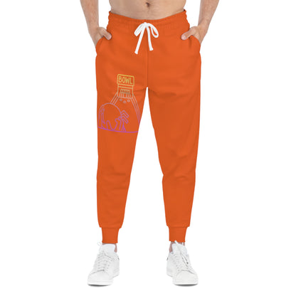 Athletic Joggers: Bowling Orange