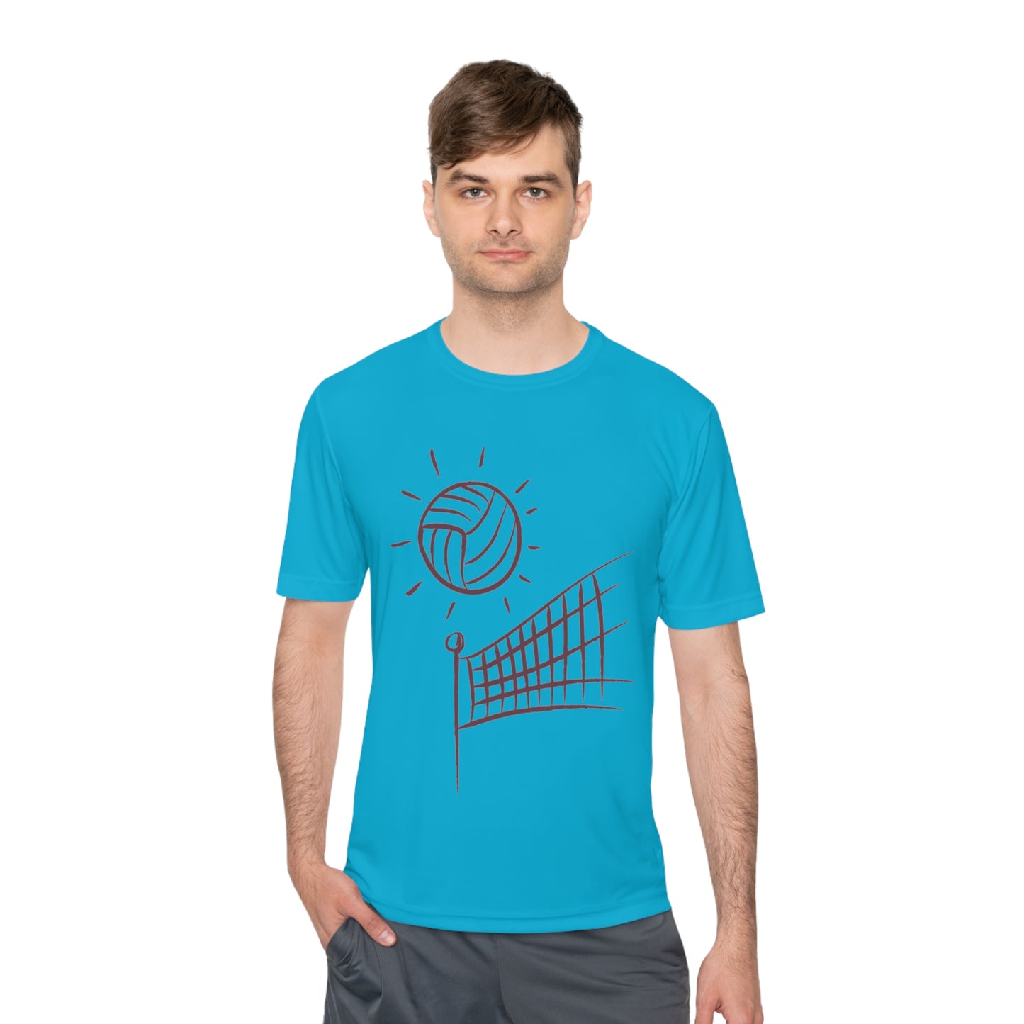 Moisture Wicking Tee: Volleyball #2