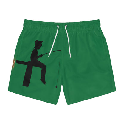 Swim Trunks: Fishing Dark Green