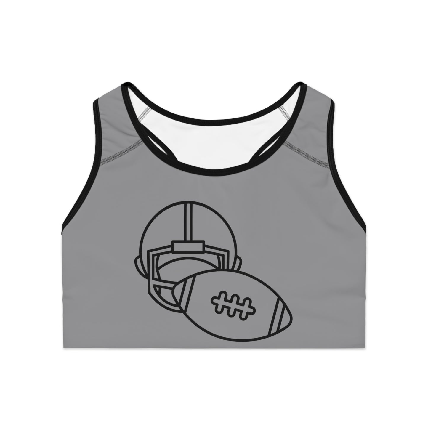 Sports Bra: Football Grey