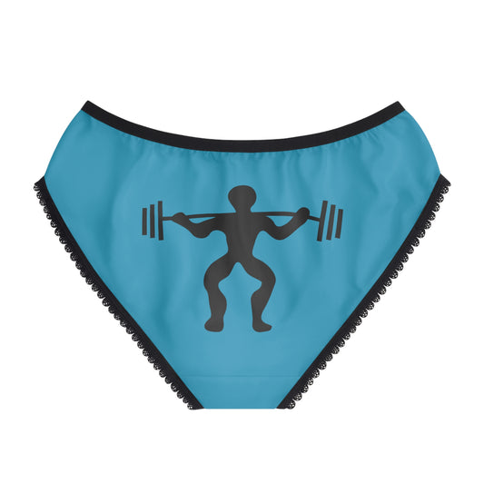 Women's Briefs: Weightlifting Turquoise