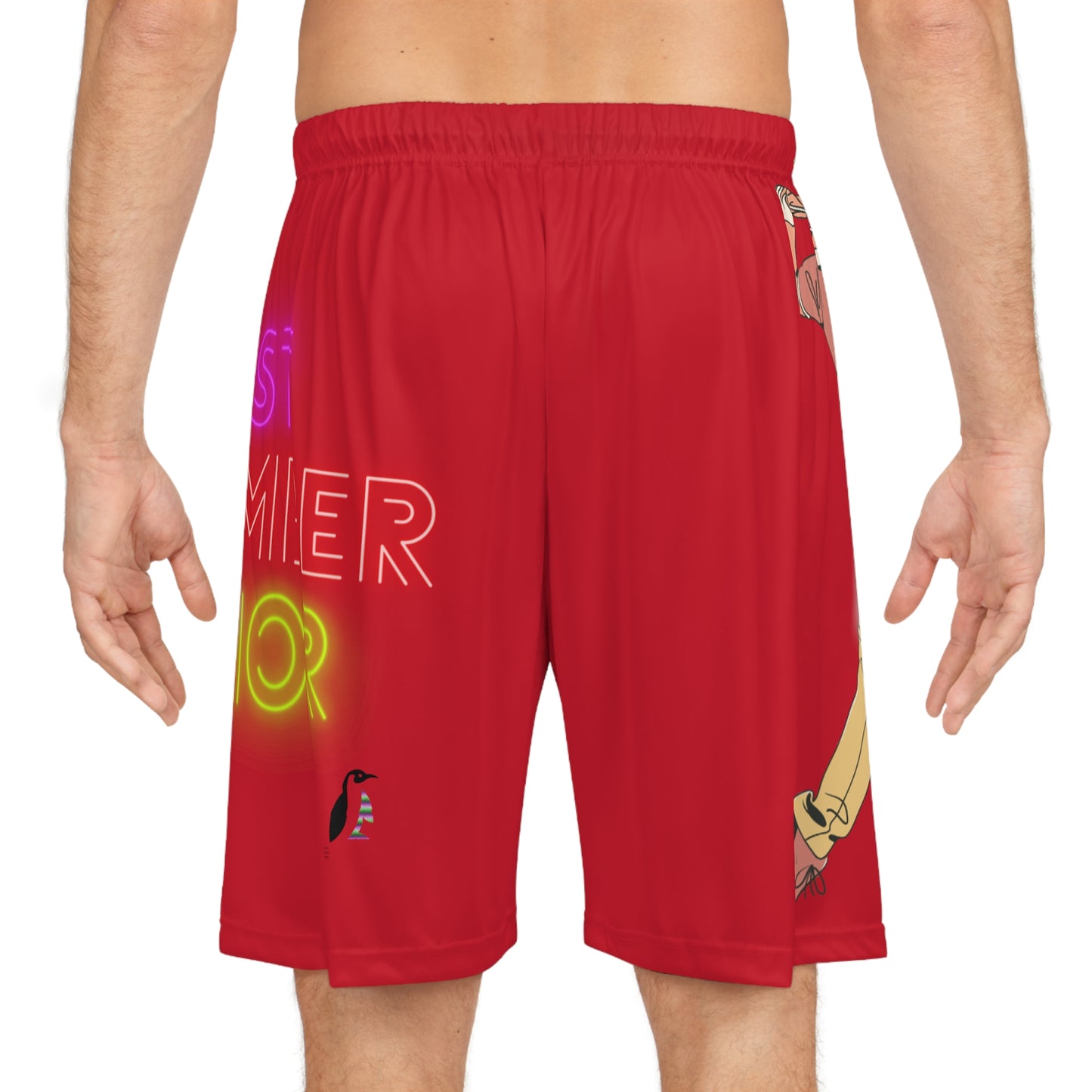 Basketball Shorts: Golf Dark Red