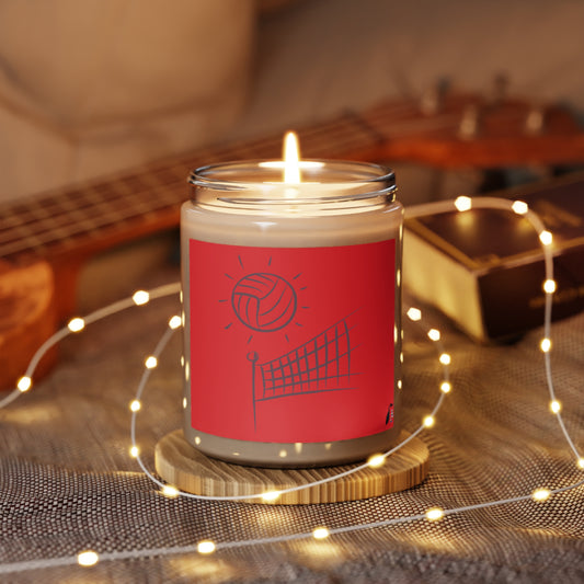 Scented Candle, 9oz: Volleyball Red