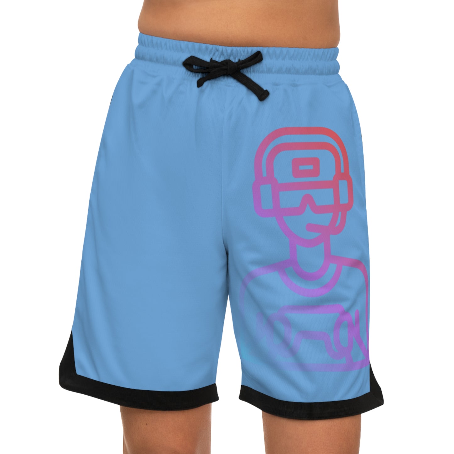 Basketball Rib Shorts: Gaming Lite Blue