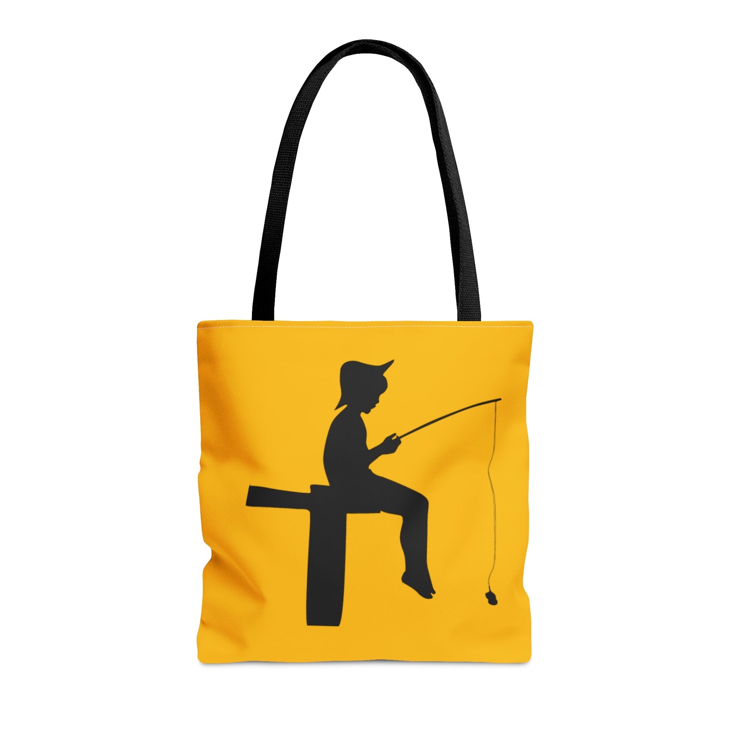Tote Bag: Fishing Yellow