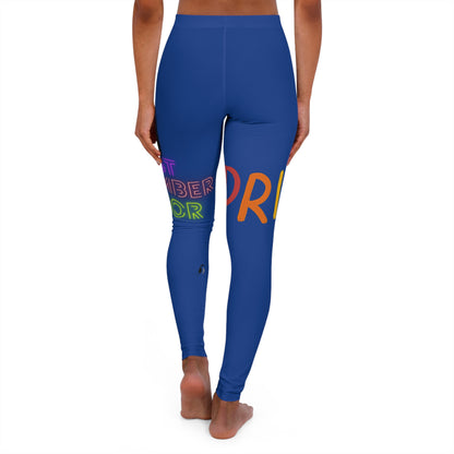 Women's Spandex Leggings: LGBTQ Pride Dark Blue