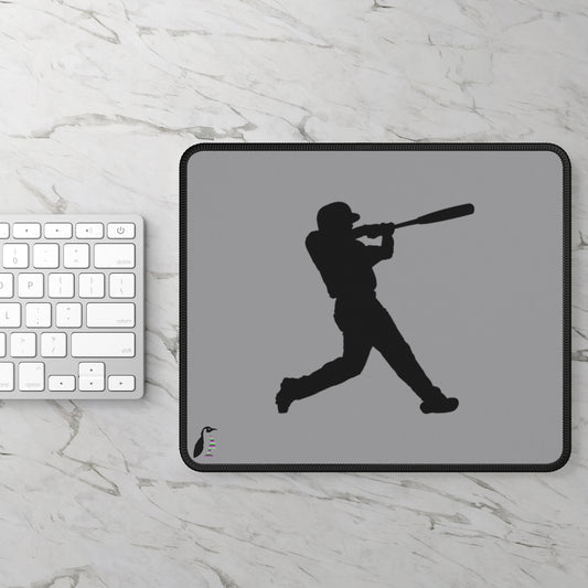 Gaming Mouse Pad: Baseball Grey