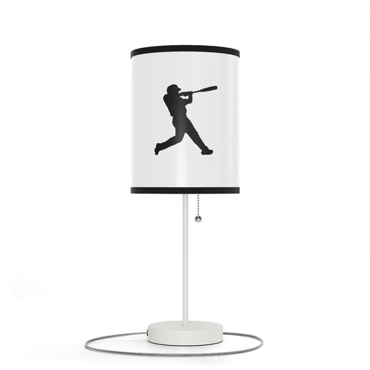 Lamp on a Stand, US|CA plug: Baseball White