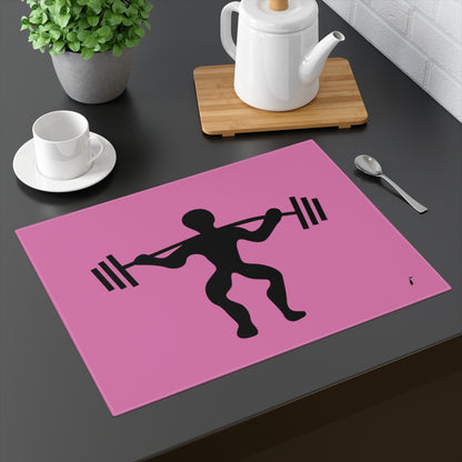 Placemat, 1pc: Weightlifting Lite Pink