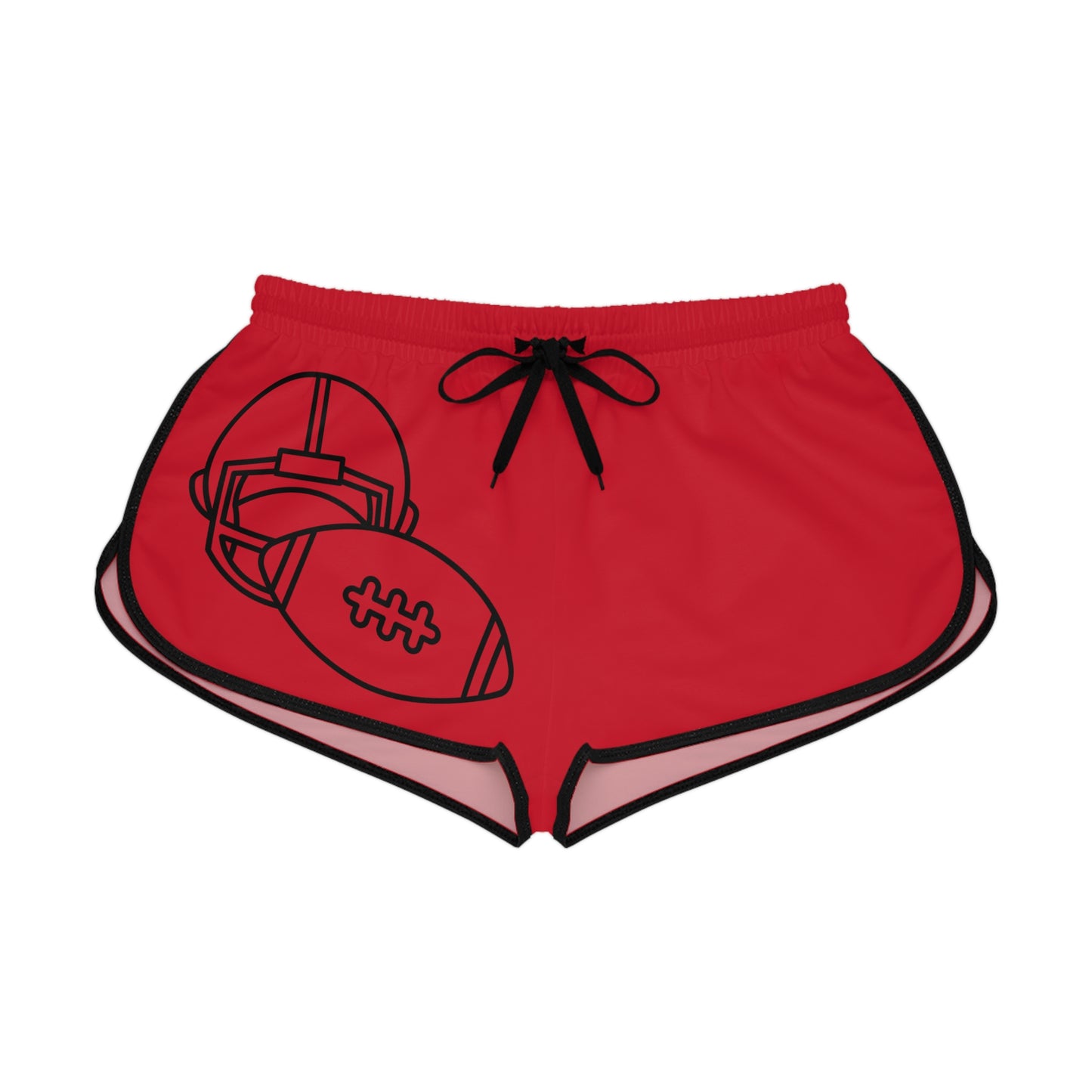 Women's Relaxed Shorts: Football Dark Red