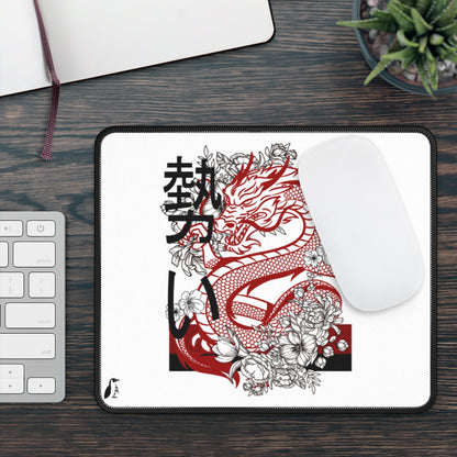 Gaming Mouse Pad: Dragons White