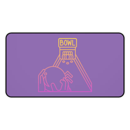 Desk Mat: Bowling Lite Purple