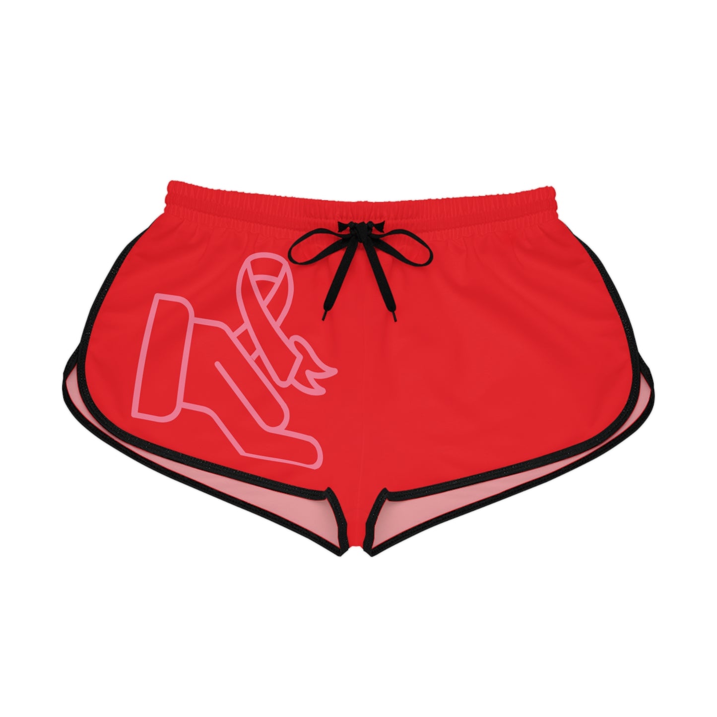 Women's Relaxed Shorts: Fight Cancer Red