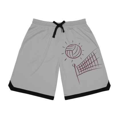 Basketball Rib Shorts: Volleyball Lite Grey