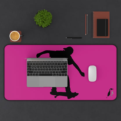 Desk Mat: Skateboarding Pink