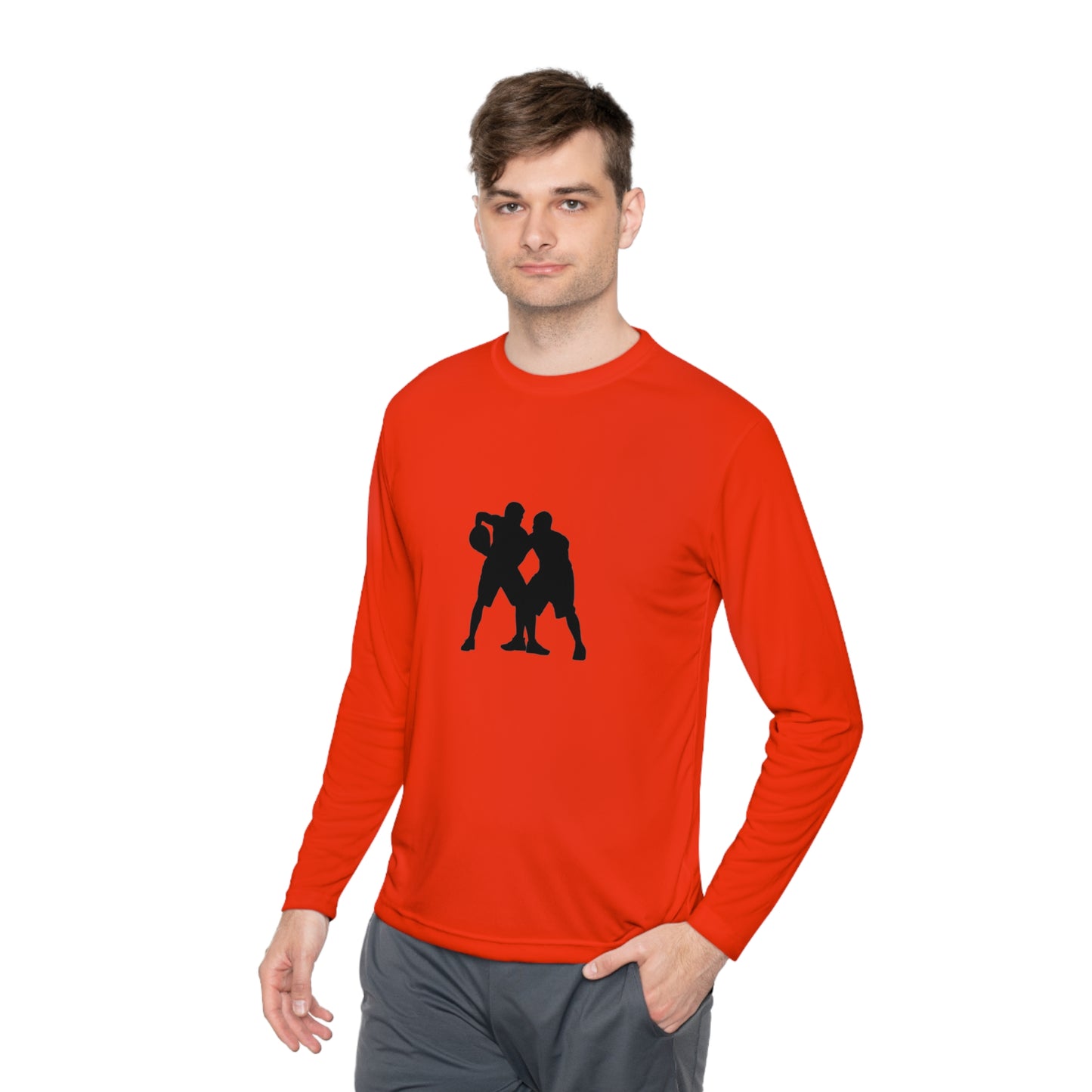 Lightweight Long Sleeve Tee: Basketball #1