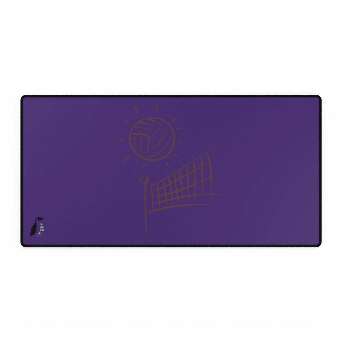 Desk Mats: Volleyball Purple