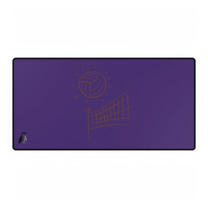 Desk Mats: Volleyball Purple