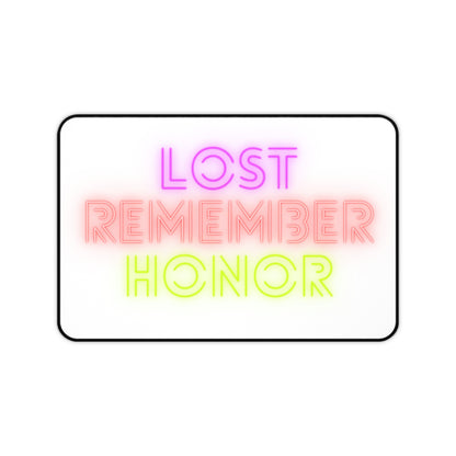 Desk Mat: Lost Remember Honor White