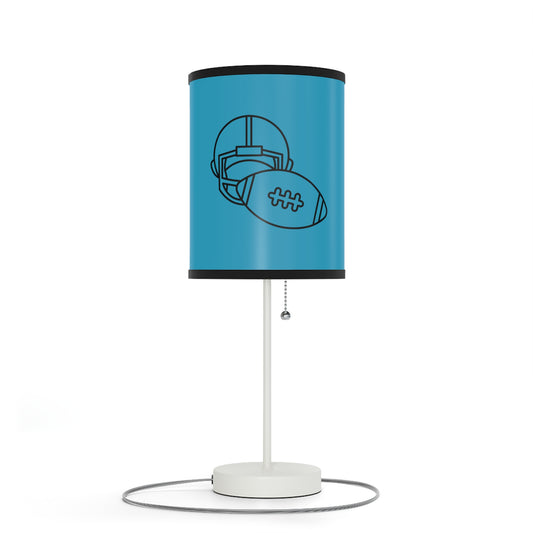 Lamp on a Stand, US|CA plug: Football Turquoise