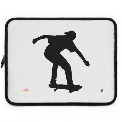 Laptop Sleeve: Skateboarding White