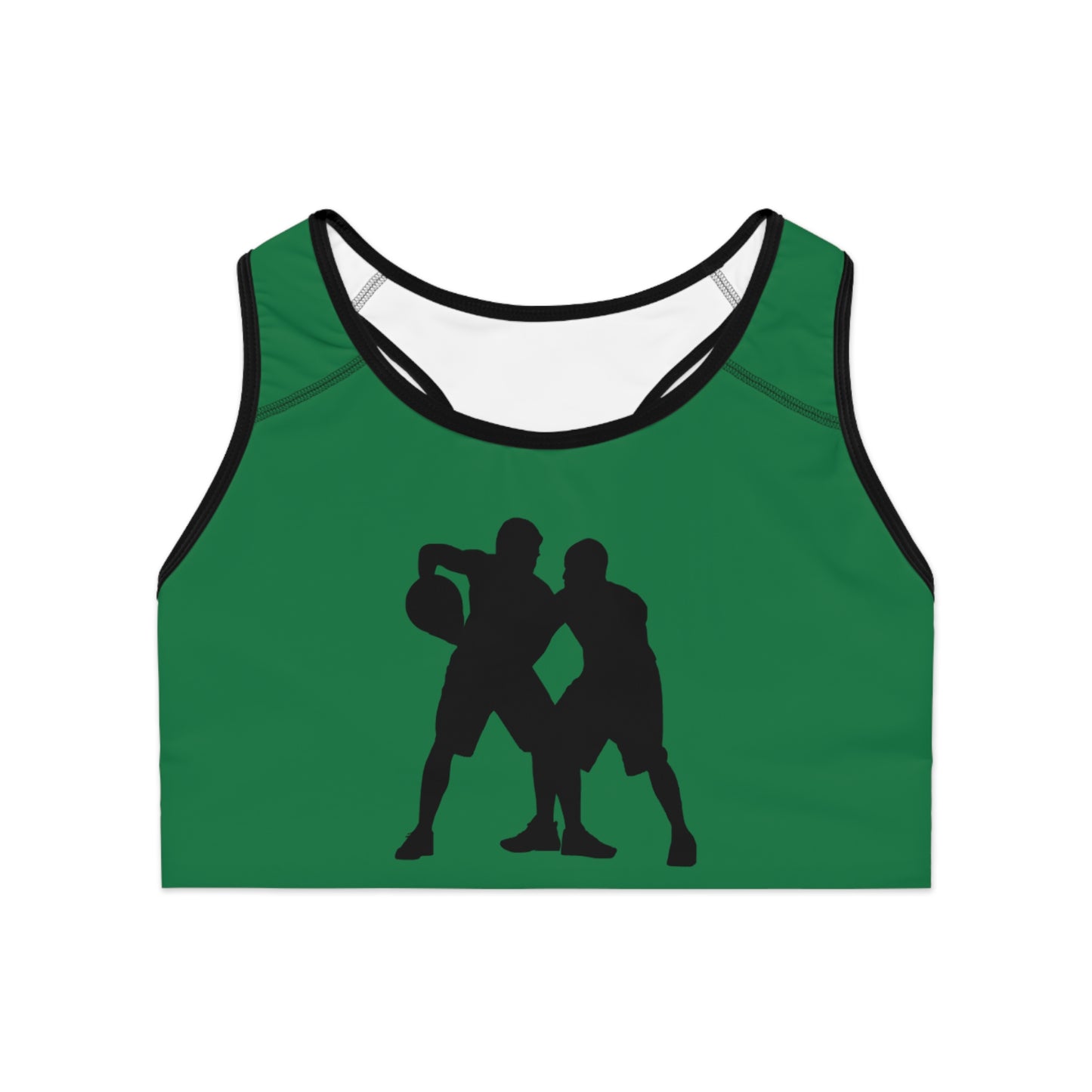 Sports Bra: Basketball Dark Green