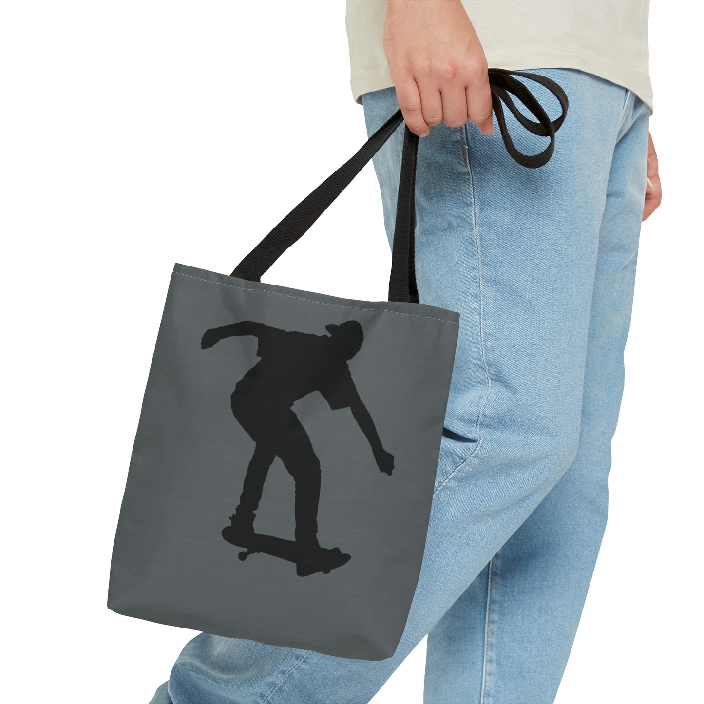 Tote Bag: Skateboarding Dark Grey