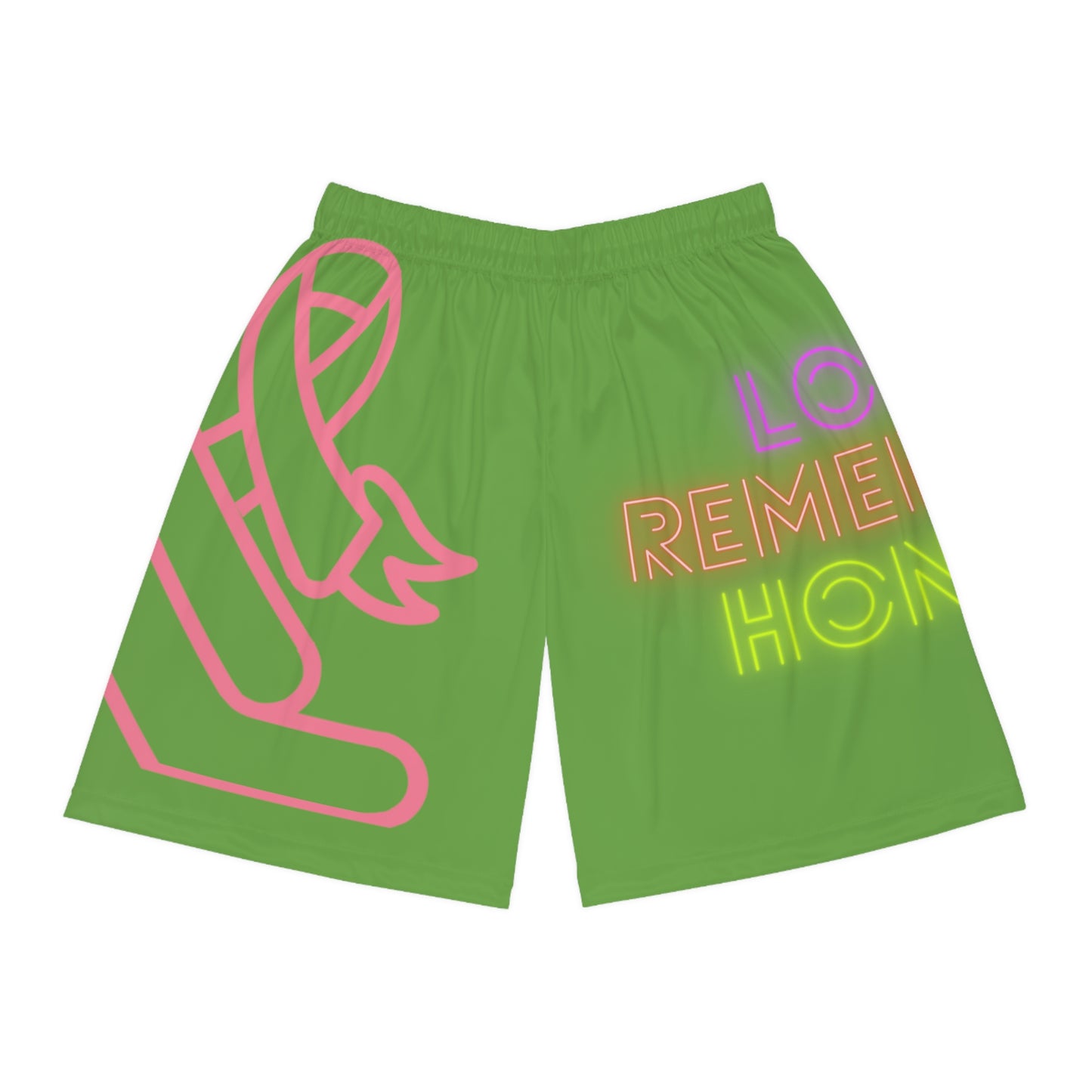 Basketball Shorts: Fight Cancer Green