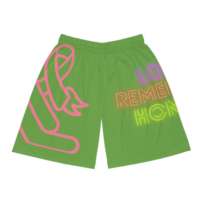 Basketball Shorts: Fight Cancer Green