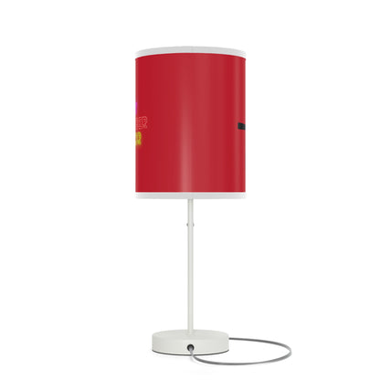 Lamp on a Stand, US|CA plug: Fishing Dark Red