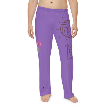 Men's Pajama Pants: Volleyball Lite Purple