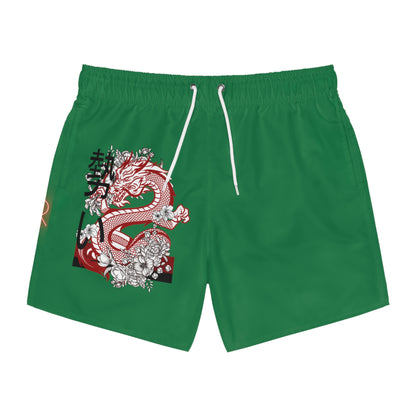 Swim Trunks: Dragons Dark Green