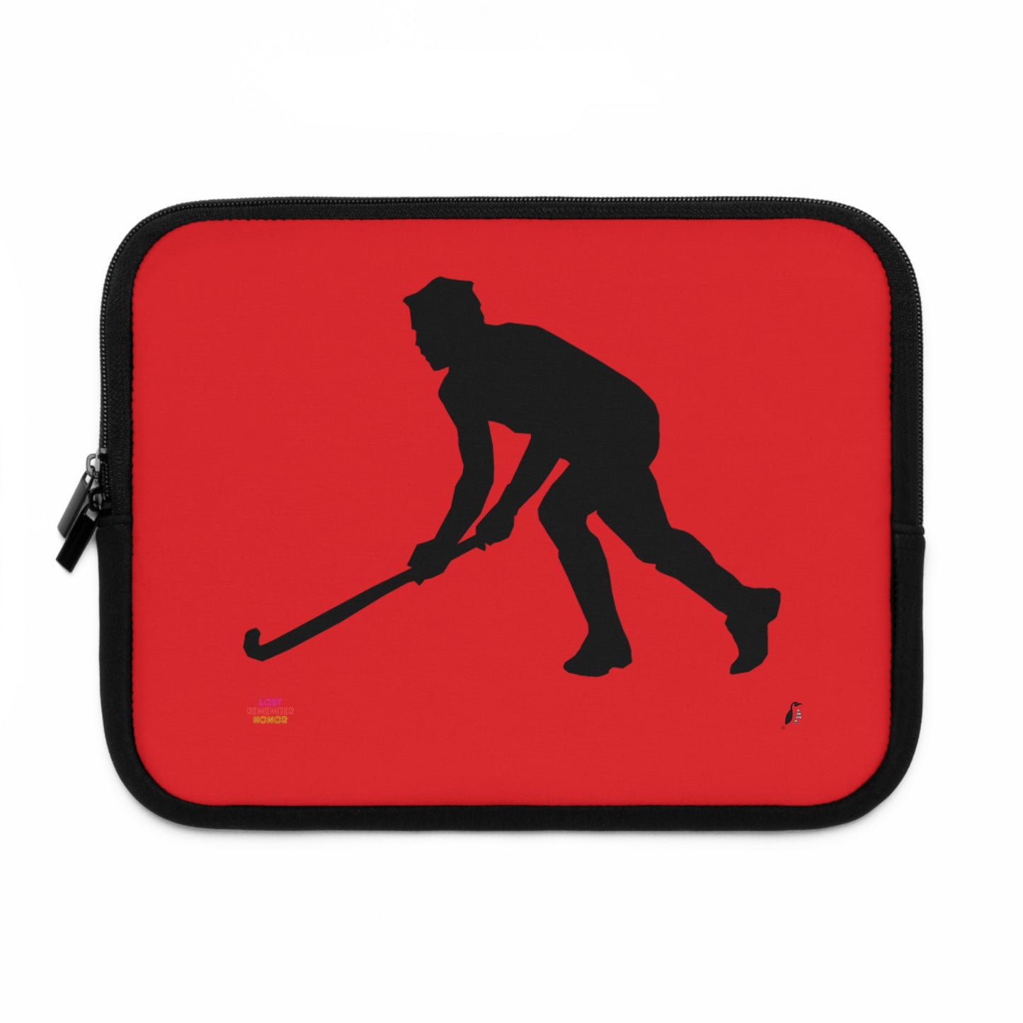 Laptop Sleeve: Hockey Red