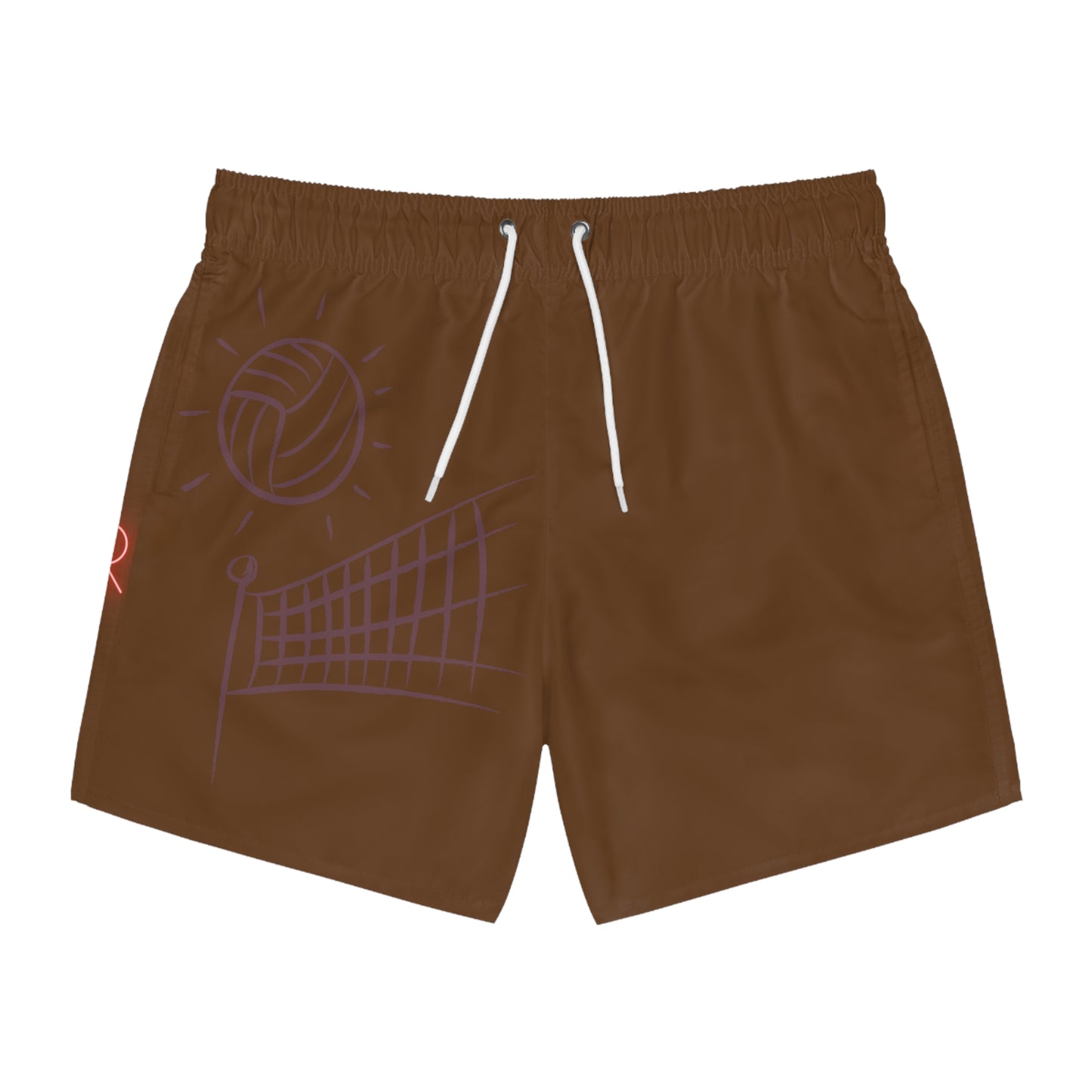 Swim Trunks: Volleyball Brown