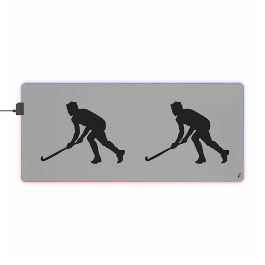 LED Gaming Mouse Pad: Hockey Lite Grey