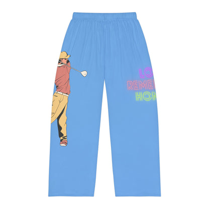 Men's Pajama Pants: Golf Lite Blue