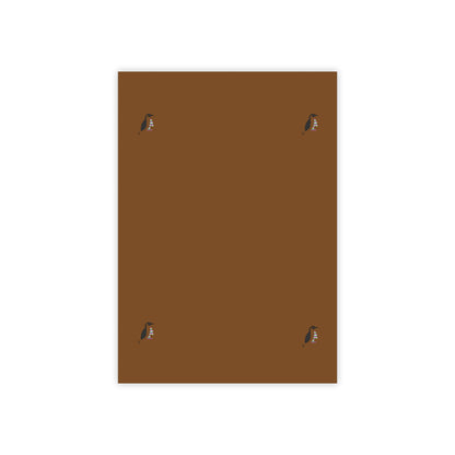 Post-it® Note Pads: Crazy Penguin World Logo Brown