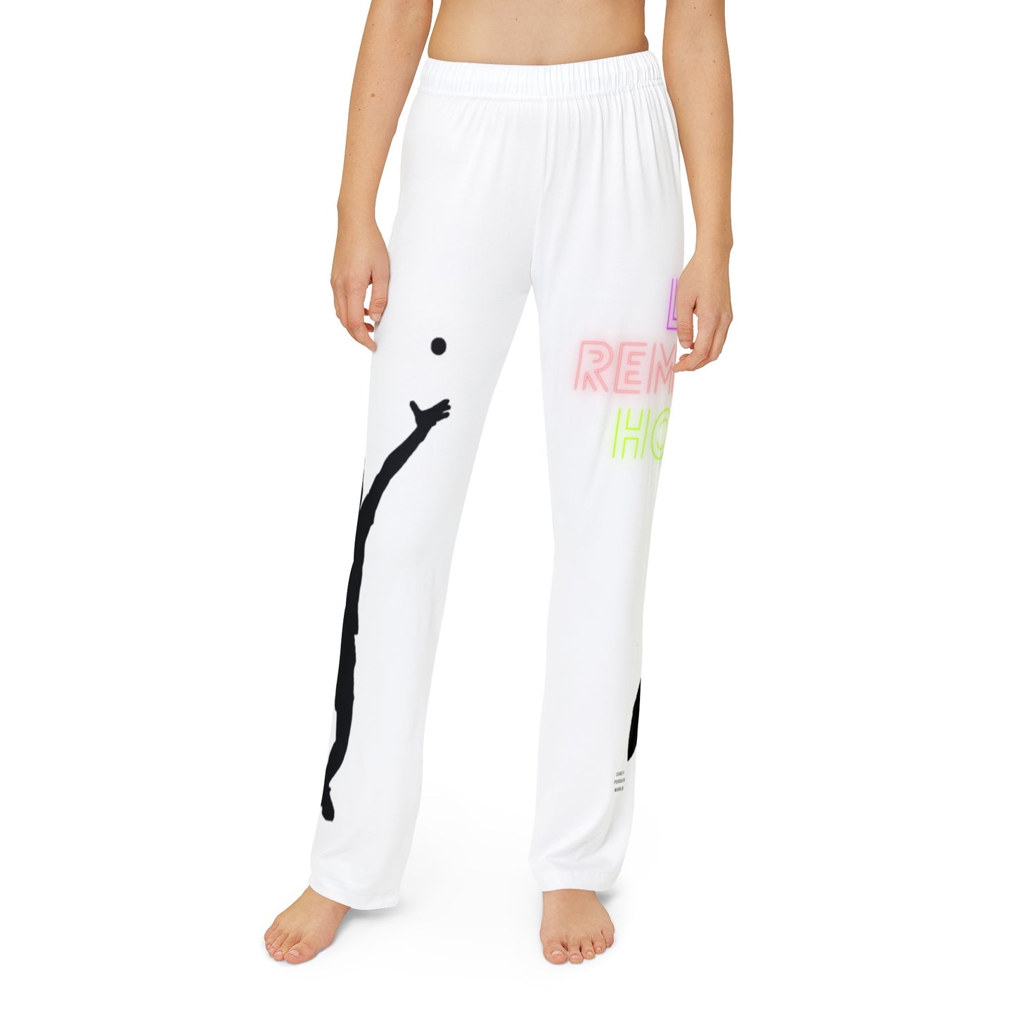 Kids Pajama Pants: Tennis White