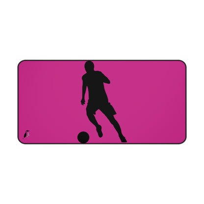 Desk Mat: Soccer Pink