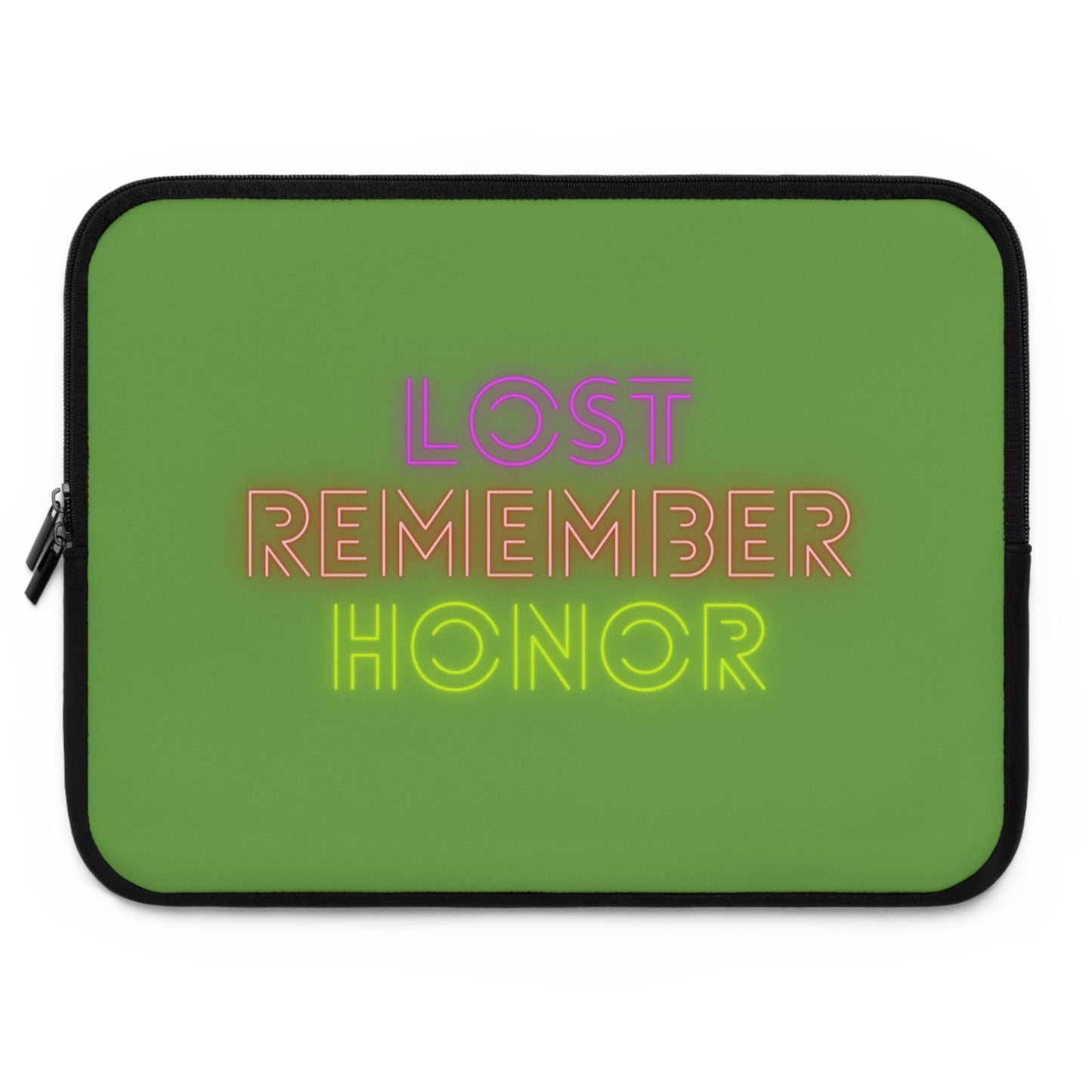 Laptop Sleeve: Lost Remember Honor Green