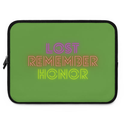 Laptop Sleeve: Lost Remember Honor Green