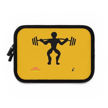 Laptop Sleeve: Weightlifting Yellow