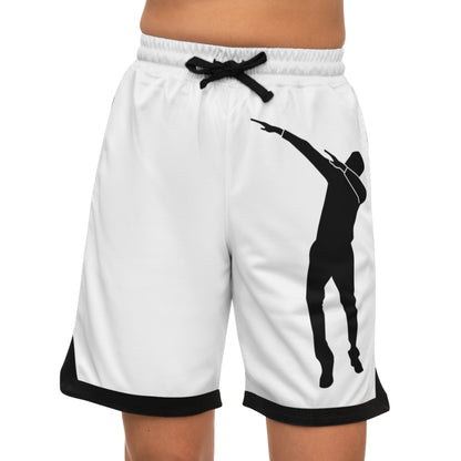 Basketball Rib Shorts: Dance White