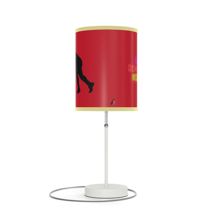 Lamp on a Stand, US|CA plug: Hockey Dark Red 