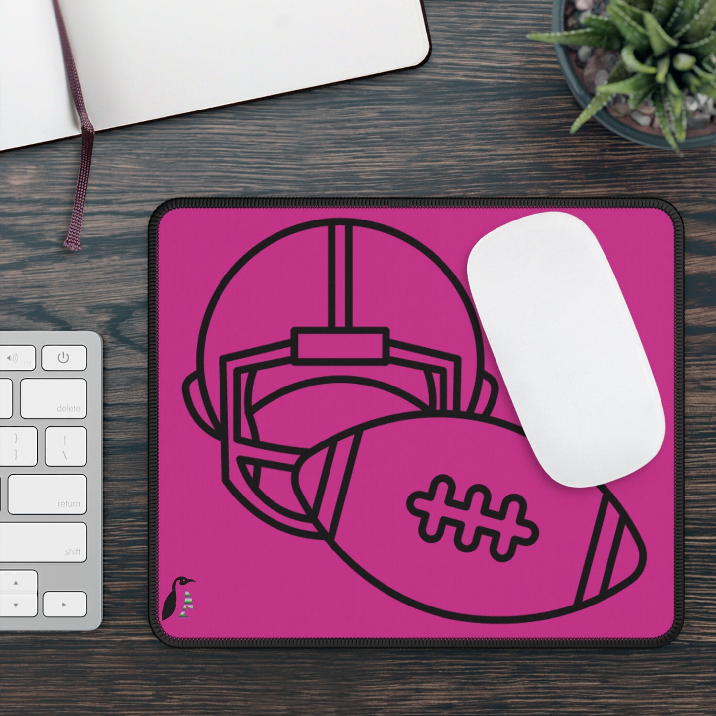 Gaming Mouse Pad: Football Pink