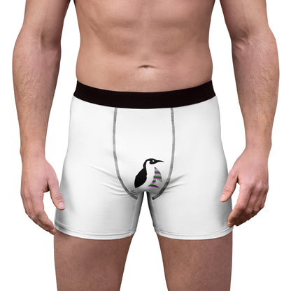 Men's Boxer Briefs: Fishing White