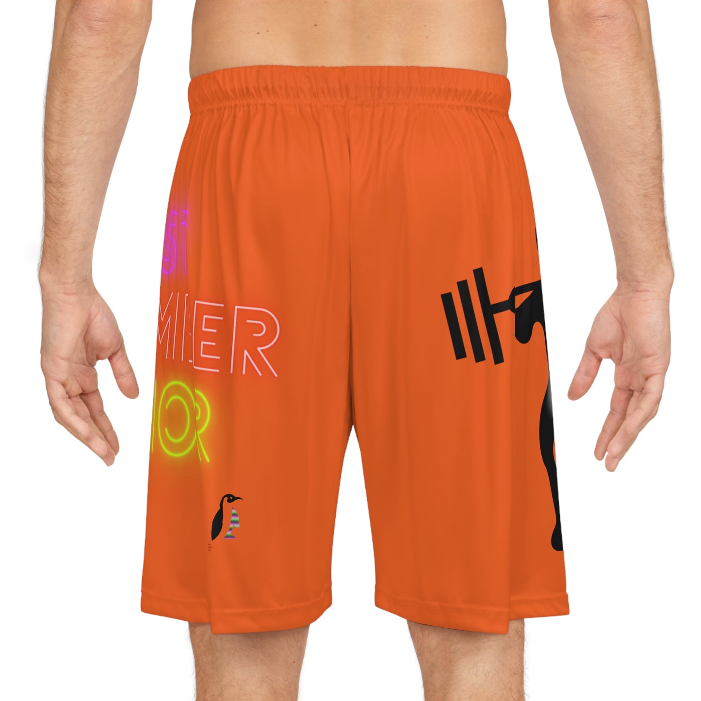 Basketball Shorts: Weightlifting Orange