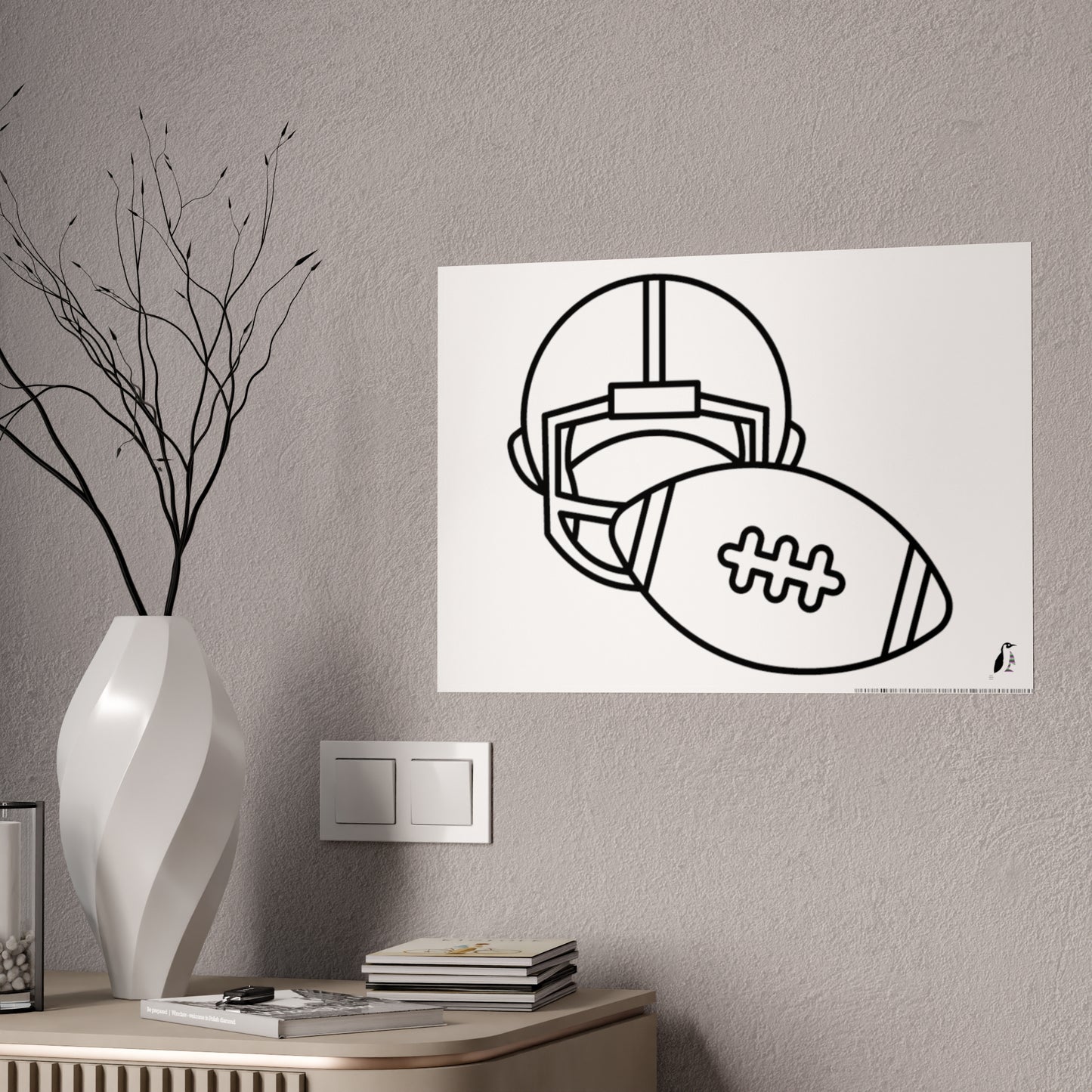Gloss Posters: Football White
